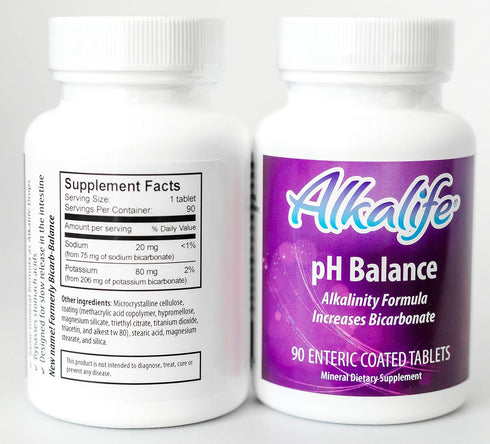 Alkalife pH Balance Pills, Patented Alkaline Sodium & Potassium Supplement, 90 Tablets