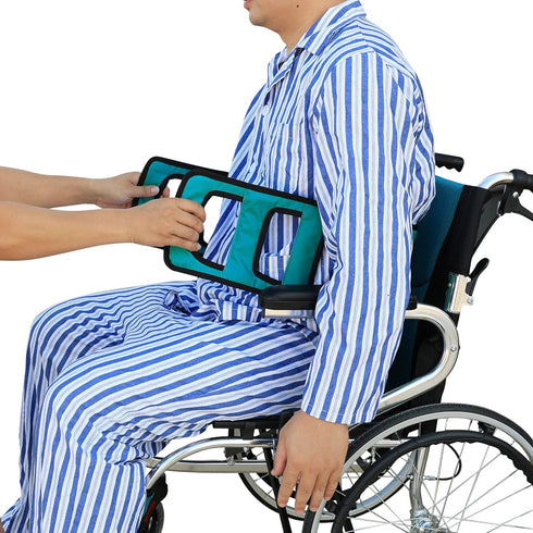 Wisexplorer 47.2 Inch Non-Slip Transfer Nursing Sling Gait Transfer Belt, Safety Patient Lift Board Mobility Standing