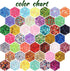 Holographic Chunky and Fine Glitter Mix, 45 Colors for Epoxy Resin Arts, Nail Glitter, Cosmetic and Body Glitter