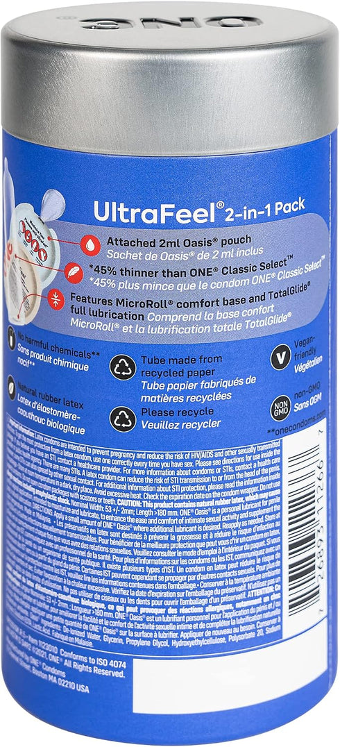 Pack, 10 Pack ONE Condoms UltraFeel | Latex Condoms, Condom and Lubricant Combo