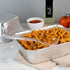 Plasticpro Disposable Plastic Serving Utensils Set of 4, Clear Heavyweight Salad Spoons and Forks