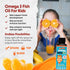 Barlean's Omega Pals Eye Health Liquid, Tangerine Flavored Omega 3 for Kids, 8 oz with 500 mg of EPA & DHA