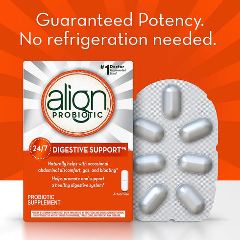 Align Probiotic, Daily Supplement for Digestive Health, Probiotics for Women and Men, 14 Capsules