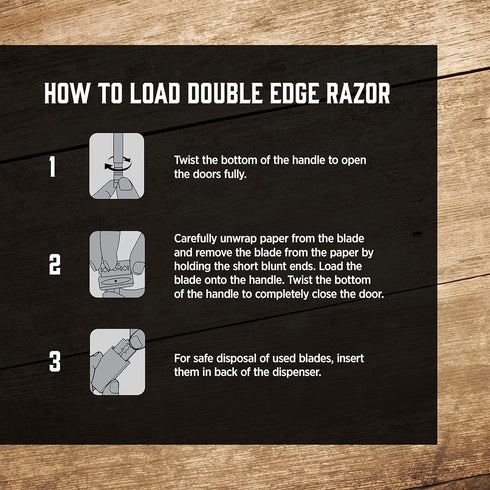 Wilkinson Sword Double Edge Razor for Men - Includes 5 Double Edge Razor Blades Refills