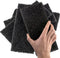 Heavy Duty XL Black Scouring Pad 5 Pack, 10 x 4.5in Large Nylon Scrubbing Sponges for Cleaning