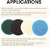 16pcs Power Scrubber Pad Set Compatible with Dremel Versa PC10 Ruby Horsepower Electric Cleaning Tool