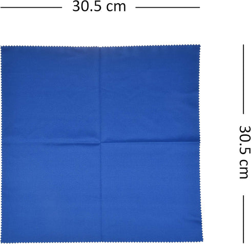 Kare & Kind 5X Microfiber Cleaning Cloths - 12 x 12 inches for Cleaning Glasses, Eyeglasses, Camera Lens, Laptop, TV