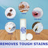Solid Bleach in a Stick - Concentrated Natural Stain Remover for White Clothing, Pocket Bleaching Tube, 2 Pack