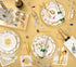 Pack 8 Caspari Splatterware Paper Dinner Plates in Gold