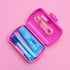 Set Set Curaprox Ortho Travel Braces & On-The-Go Care | Ultra Soft Brush + Whitening Toothpaste | Compact Pink
