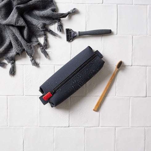 TOOLETRIES The Koby Mini Dopp Kit - Silicone Toiletry Organizer, Bathroom Travel Bag, Heavy-Duty Zipper, Leak