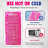 2 Pack Reusable Gel Ice Packs for Injuries, Flexible Hot and Cold Pack for Pain Relief, Large Pink
