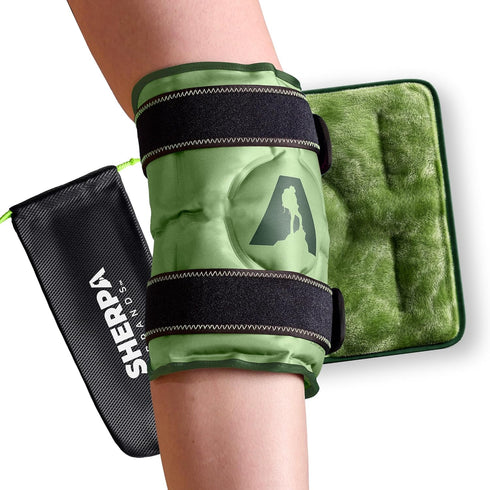 Knee Ice Pack Wrap, Soft Compression Pack for Pain Relief, Leg Injuries, Swelling, Arthritis, Meniscus Tear, ACL -