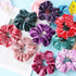 IVARYSS 12 Pcs Velvet Scrunchies for Girls, Soft Ponytail Holders, Cute Colors Elastic Hair Bands for Teens