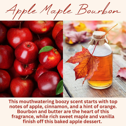Scentury Apple Maple Bourbon Scented Candle, Many Scents to Choose from, All Natural Non-Toxic Soy Wax, Handmade in The