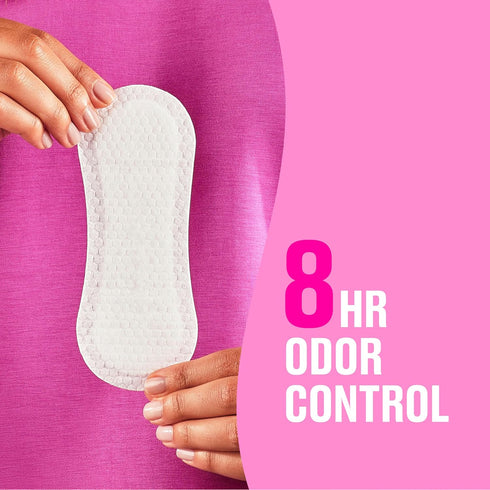Carefree Acti-Fresh Extra Long Unscented Body Shape Pantiliners - 93 Count, Packaging May Vary