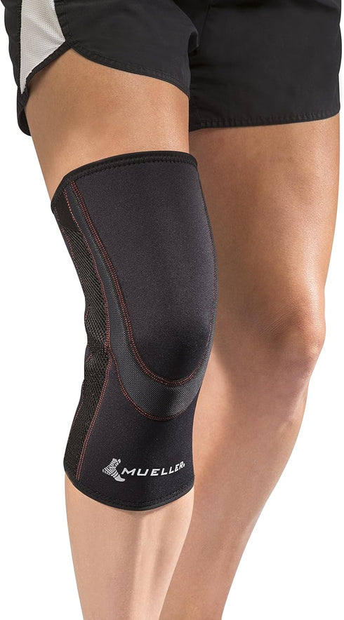 MUELLER Sports Medicine Breathable Closed Patella Knee Sleeve, Knee Pain Relief Support for Men and Women, Ideal