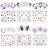 TailaiMei 24 Sheets 3D Christmas Nail Art Stickers Decals, Self-Adhesive Glitter Nail Decorations for Santa Claus