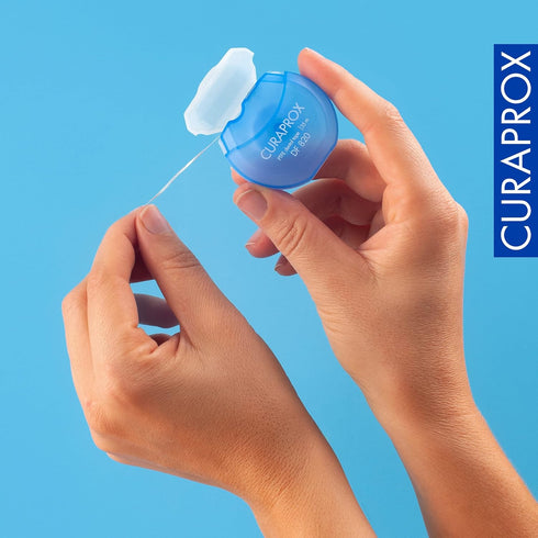 Curaprox DF 820 PTFE Tear-Resistant Dental Tape for Improved Dental Hygiene