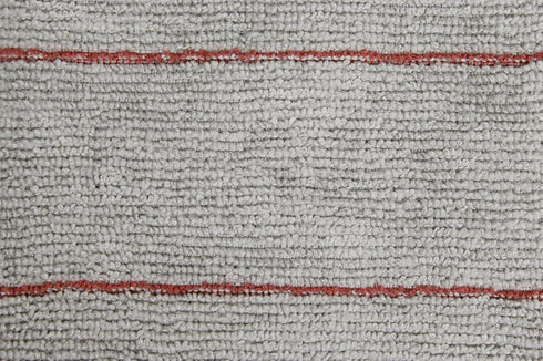Microfiber Towel, Silver with Red Stripes, 16 by 16 Inches, Pack of 12