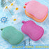 Tatuo 4 Pieces Baby Bath Sponge, Soft and Absorbent Cotton Loofah for Kids Babies (Red, Purple, Green, Orange)