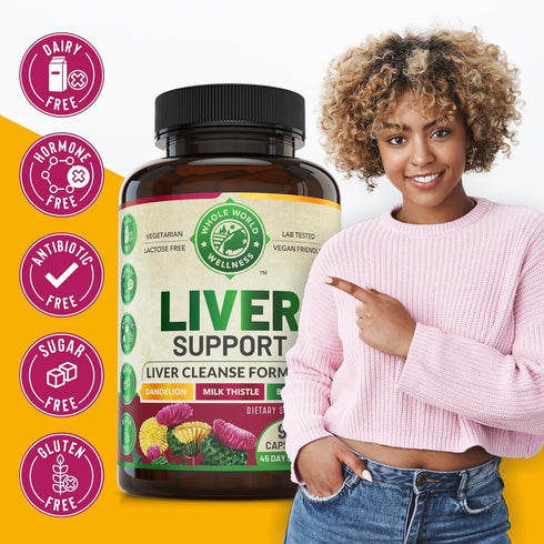 Advanced Liver Cleanse Detox & Repair Formula with Milk Thistle, 90 Pills for Men and Women, 512mg (45-Day Supply).