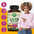 Advanced Liver Cleanse Detox & Repair Formula with Milk Thistle, 90 Pills for Men and Women, 512mg (45-Day Supply).