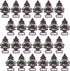 LITTLE TREES Car Air Freshener | Blackberry Clove Hanging Paper Tree for Home or Car | Pack of 24