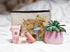 Highland Long Haired Cow Cosmetic Bag with Sunflower Decor, Cute Zipper Pouch for Women