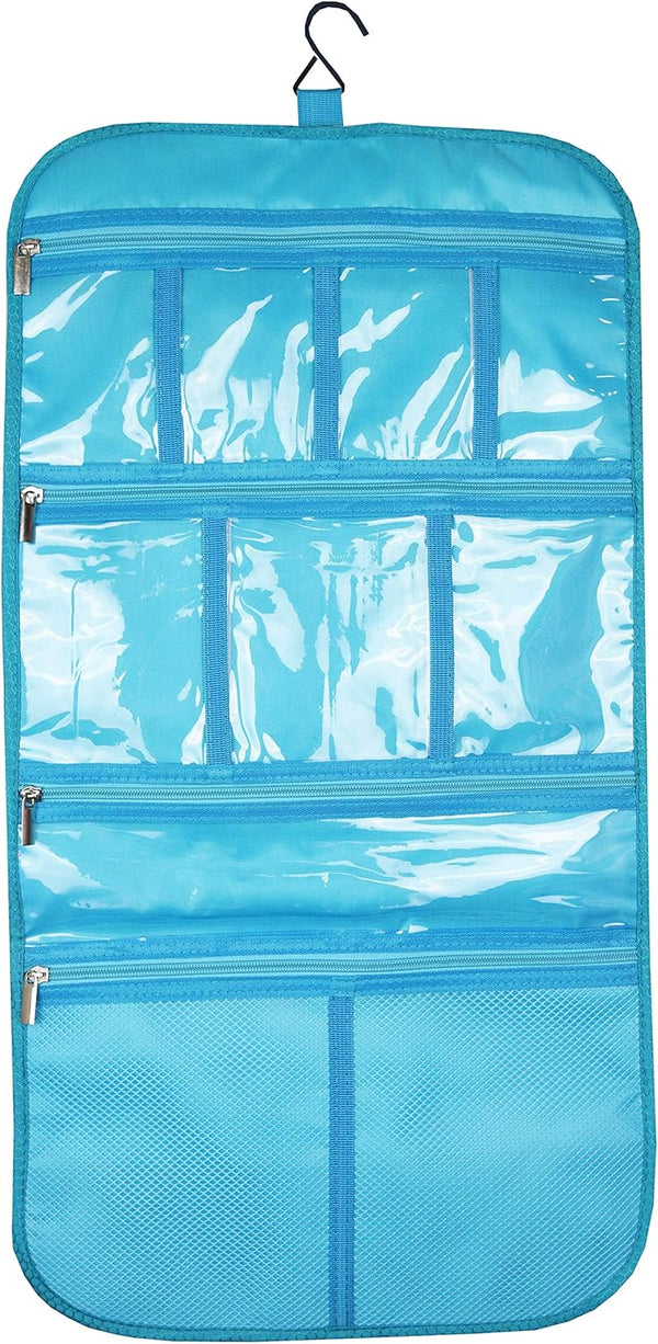 Premium Hanging Toiletry Travel Bag, Cosmetic, Jewelry, Toiletry & Accessory Storage Organizer, Large Size