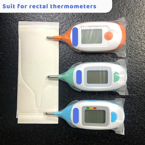 Disposable Cover for Rectal Thermometers, Special for Large Display & Short Probe Baby/Pet Thermometers (100 pcs)