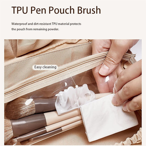 Large Capacity Travel Makeup Bag, Waterproof Portable Pouch, Open Flat Toiletry Organizer with Divider and Handle,