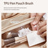 Large Capacity Travel Makeup Bag, Waterproof Portable Pouch, Open Flat Toiletry Organizer with Divider and Handle,