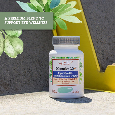 Quantum Health Macula 30+ Eye Health Supplement, 60 Softgels, Promotes Macular and Retinal Health