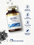 Carlyle Iron Ferrous Sulfate 65 mg | 400 Tablets | Non-GMO, Gluten Free, Vegetarian High Potency Supplement