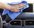 Microfiber Reusable Cleaning Cloths, 25 Pack Dispenser Box, 12" x 12", Lint-Free Rags, Clean & Polish Wipes, Home, Paint, Automotive, Industrial, Colorfast Blue by Buffalo Industries