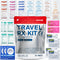 SurviveX Travel Medicine Kit - Compact TSA-Approved Medication Pack for Travel, Camping,
