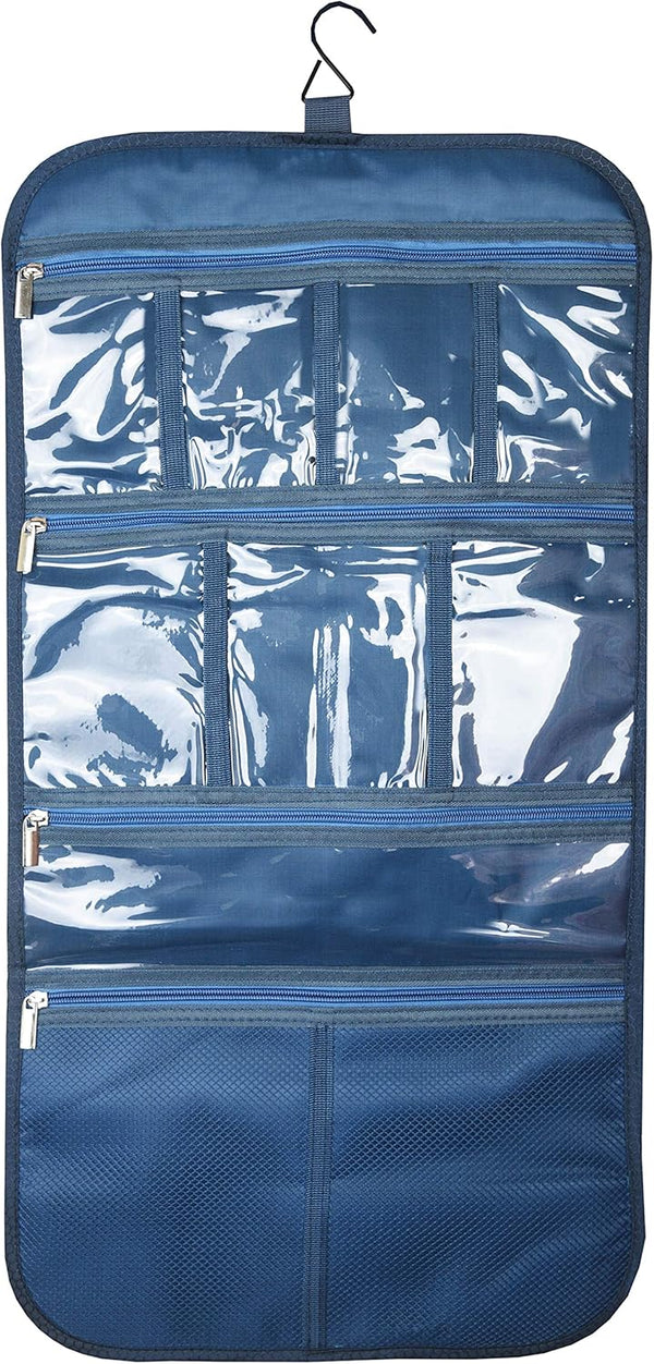 Premium Hanging Toiletry Travel Bag - Large Cosmetic, Jewelry, Toiletry & Accessory Storage Organizer
