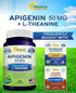 aSquared Nutrition Apigenin 50mg & L-Theanine 200mg - 120 Capsules for Sleep and Relaxation
