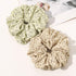 Scrunchies Hair Ties for Women - Big Silk Satin Jumbo Oversized Scrunchy for Thick Hair, Yellow Ligas Para el Cabello