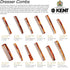 Kent R9T All Coarse Hair Detangling Comb, Wide Teeth, Handmade in England