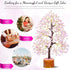 Rose Quartz Crystal Tree of Life Decor, Pink Home Decor Healing Crystals Birthday Gifts for Women, Mom, Sister,