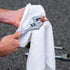 S&T INC. Multipurpose Cotton Terry Cleaning Towels, 14 Inch x 17 Inch, White, 24 Pack for Home & Automotive