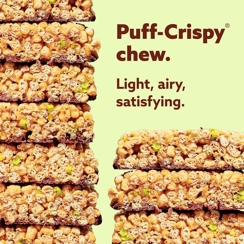 Pack 10g 8 Count Mezcla Puff-Crispy Plant Based Protein Bars - Variety - Healthy Snacks for Adults & Kids - Granola