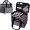 LIZSEN Large Medicine Storage Bag, Double Layer Pill Bottle Organizer Storage Bag with
