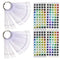 Nail Swatch Sticks with Ring - 100pcs Transparent Nail Color Display and Nail Art Supplies