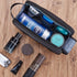 ZEEMO Extra Large Toiletry Bag for Men, Water-resistant Dopp Kit with Double Side Full Open Design for Travel, Black