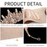 Rose Gold Crown for Women Birthday Queen Sash & Rhinestone Tiara Set Decoration Hair Accessories