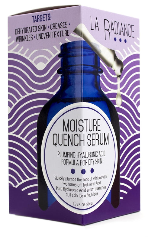 La Radiance Moisture Quench Anti-Aging Serum with Pure Hyaluronic Acid, 1.75oz Glass Bottle