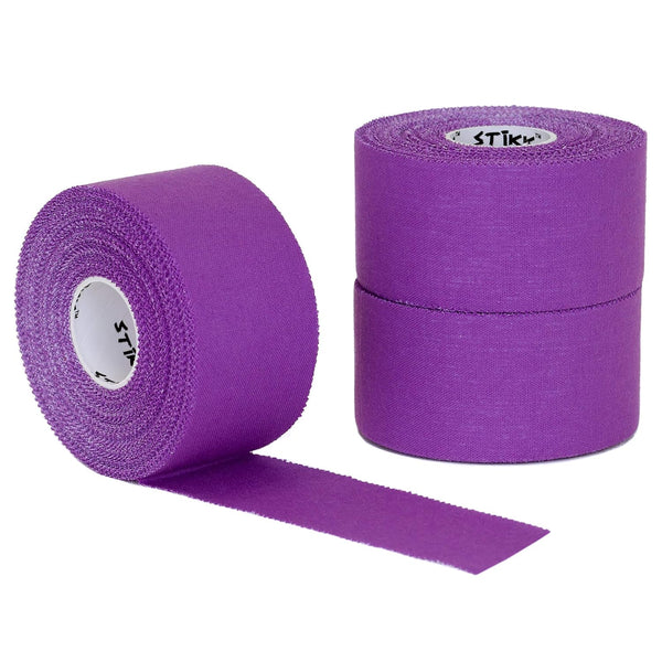 STIKK Athletic Tape - 3pk Purple Tape, 1.5 in x 15 Yards, Stabilizing & Supporting Muscles & Joints for Sports Injury